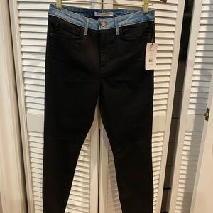 Bailey 44 Black & Blue Women's Skinny Jeans